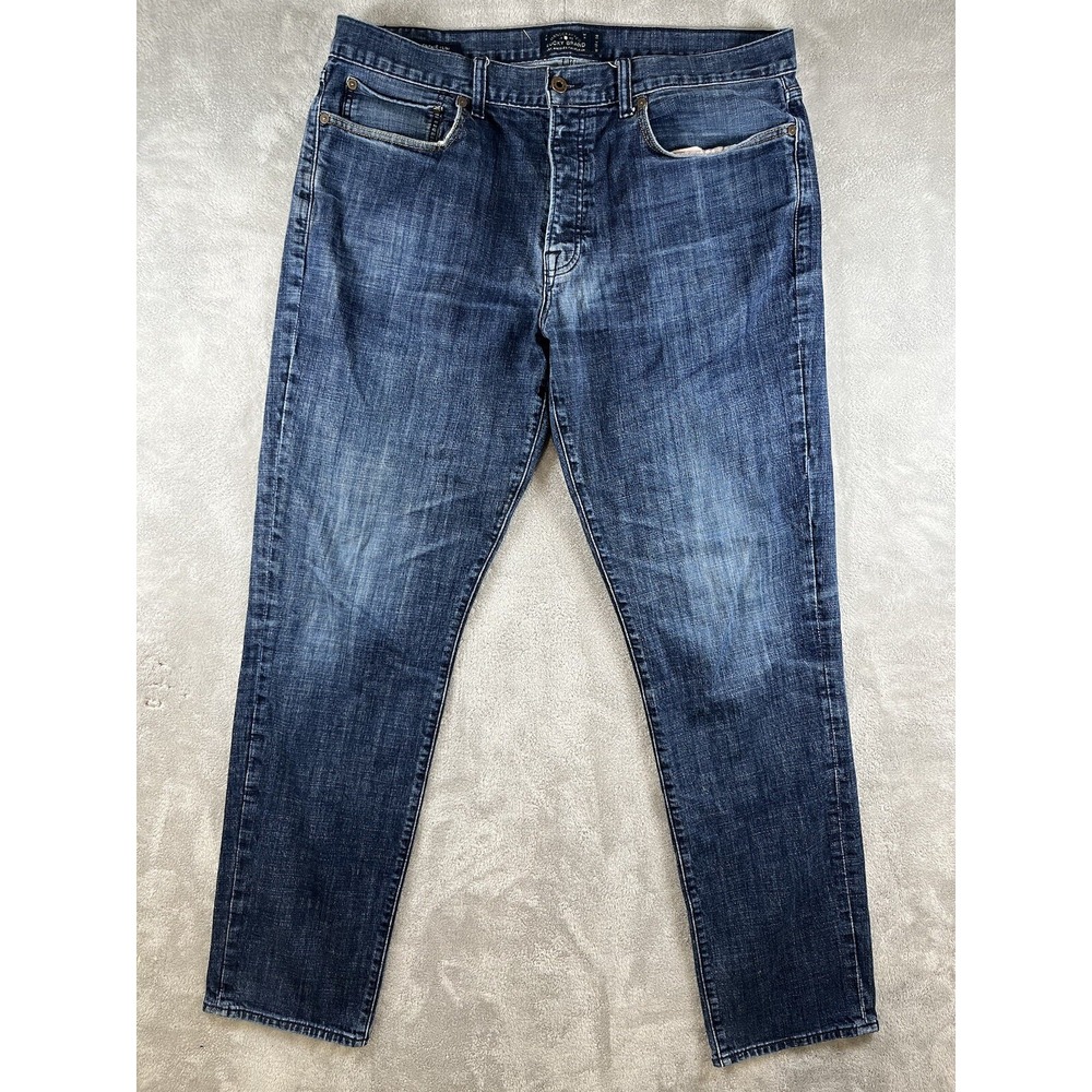 Lucky Brand Jeans Mens 38x34 Blue 121‎ Heritage Slim Dark Wash Denim Casual